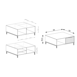 Nowoczesny stolik kawowy Linna