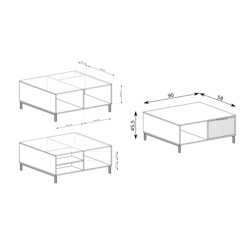 Nowoczesny stolik kawowy Linna