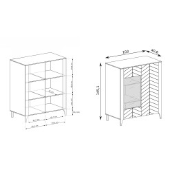 Niska witryna Lume – nowoczesny design i funkcjonalność | Kolekcja Lume