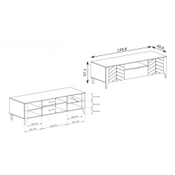 Nowoczesna szafka RTV Lume 160 cm – styl i funkcjonalność