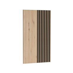 Panel dekoracyjny ścienny Caya  – lamele Czarne | Beautysofa24