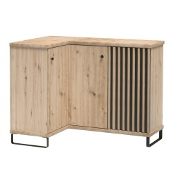 Komoda narożna z lamelami – styl i funkcjonalność