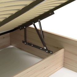 Nowoczesne łóżko CAYA z pojemnikiem i lamelami