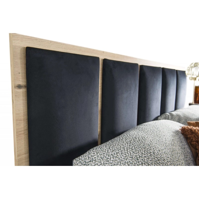 Nowoczesne łóżko CAYA z pojemnikiem i lamelami