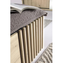 Nowoczesne łóżko CAYA z pojemnikiem i lamelami