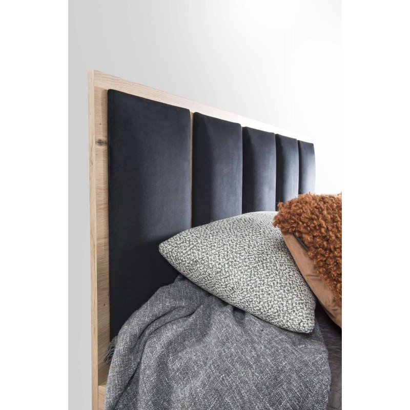 Nowoczesne łóżko CAYA z pojemnikiem i lamelami