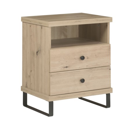 Szafka nocna CAYA – 2 szuflady, półka, nowoczesny design