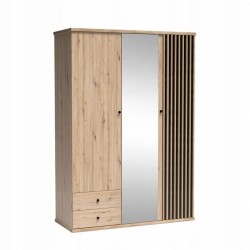 Duża szafa z szufladami CAYA 150 cm – Dąb Artisan