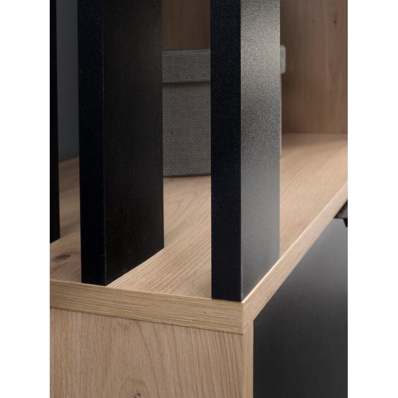 Garderoba z lustrem LIMO 100 cm – z siedziskiem lub bez, styl loftowy