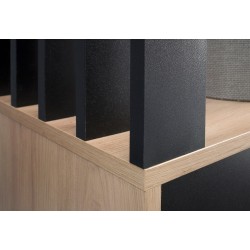 Garderoba z lustrem LIMO 100 cm – z siedziskiem lub bez, styl loftowy