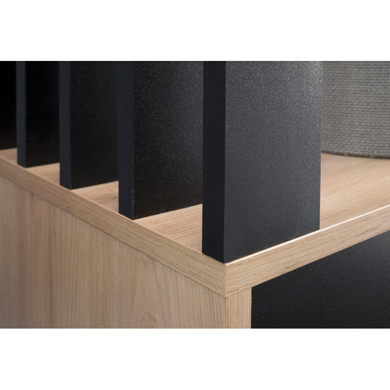 Garderoba z lustrem LIMO 100 cm – z siedziskiem lub bez, styl loftowy