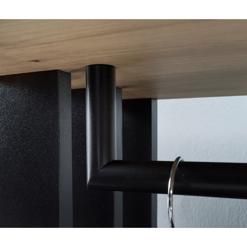 Garderoba z lustrem LIMO 100 cm – z siedziskiem lub bez, styl loftowy