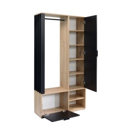 Garderoba z lustrem LIMO 100 cm – z siedziskiem lub bez, styl loftowy