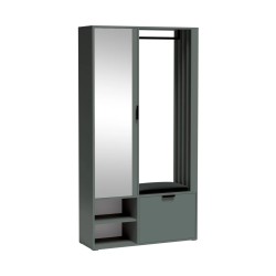 Garderoba z lustrem LIMO PLUS 100 cm – z siedziskiem lub bez