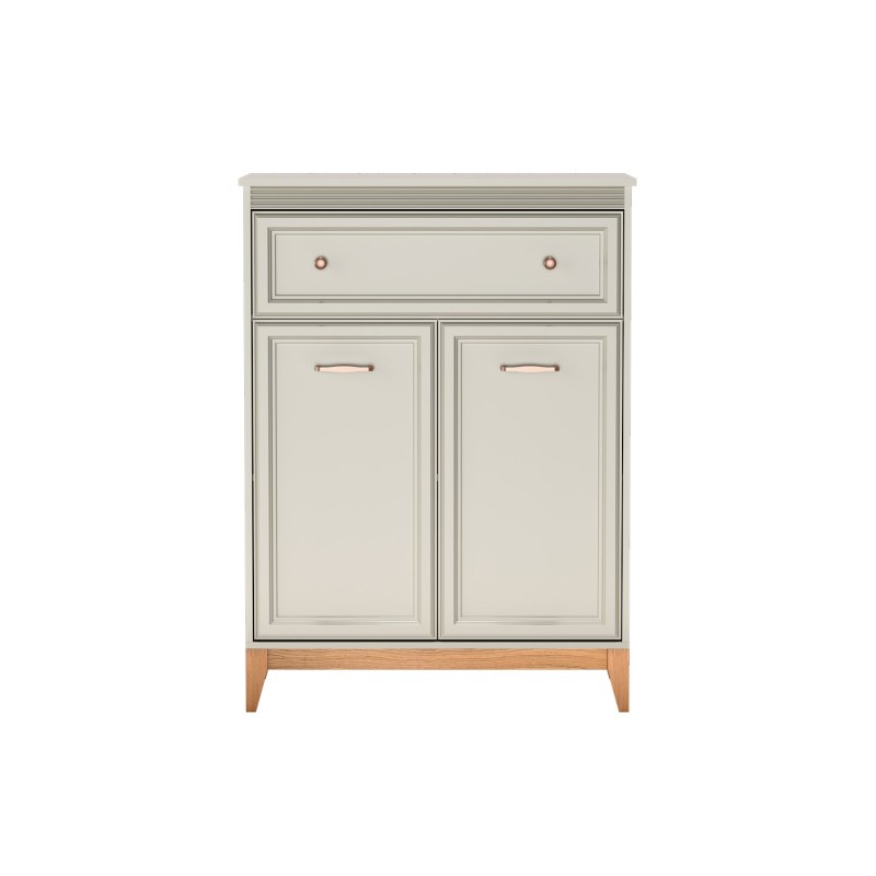 Komoda Charlott 92 cm – wysoka, z szufladą i drzwiami