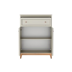 Komoda Charlott 92 cm – wysoka, z szufladą i drzwiami