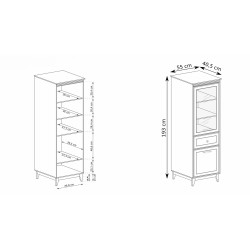 Charlott | Wąska witryna z przeszklonym frontem