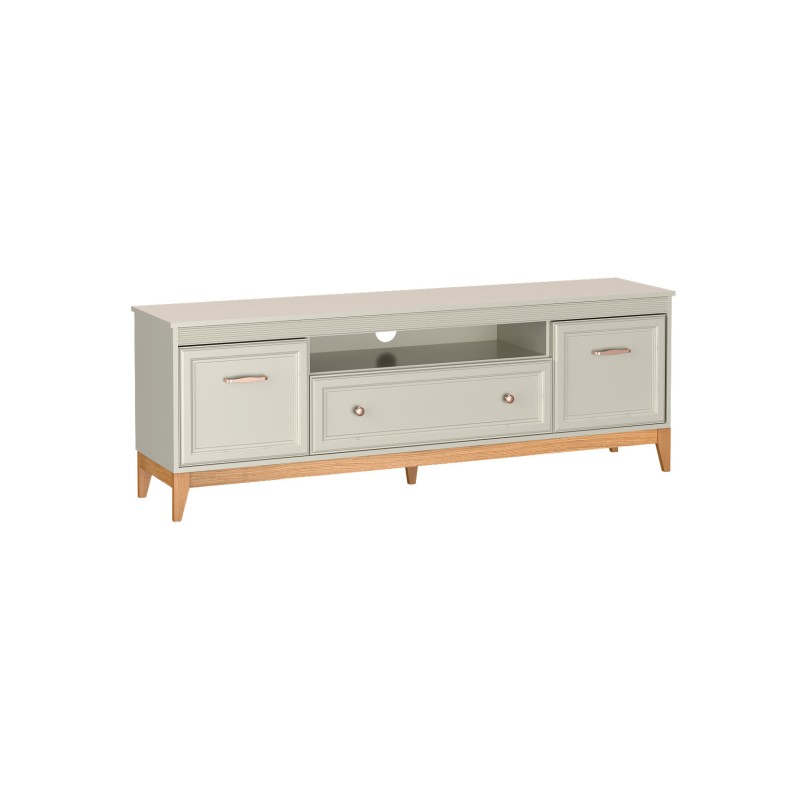 Szafka RTV Charlott 179 cm – Elegancka szafka pod telewizor kaszmir/drewno