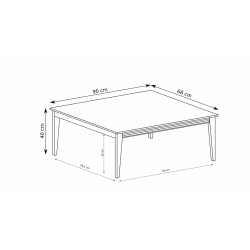 Ława Charlott – elegancka ława kawowa w kolorze kaszmiru