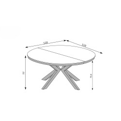 Nowoczesny stół rozkładany FUN | Styl i funkcjonalność