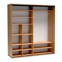 Nowoczesna szafa przesuwna z lustrem| Duża i funkcjonalna