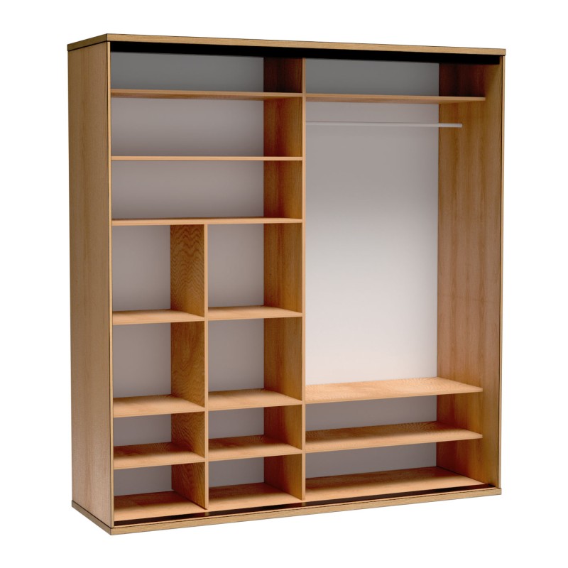 Nowoczesna szafa przesuwna z lustrem| Duża i funkcjonalna