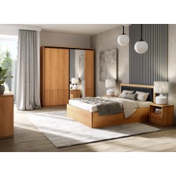 Nowoczesna szafa przesuwna z lustrem| Duża i funkcjonalna