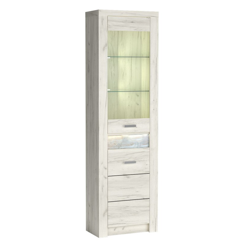 Nowoczesna witryna POLIS z LED – styl i funkcjonalność do salonu