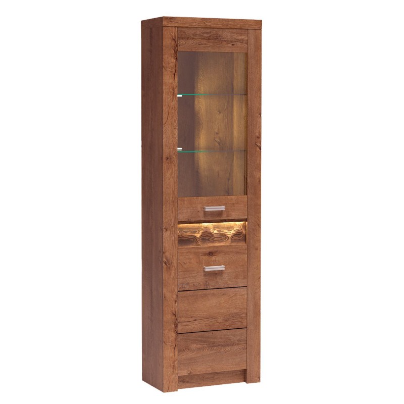 Nowoczesna witryna POLIS z LED – styl i funkcjonalność do salonu