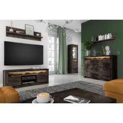 Biurko POLIS – nowoczesne biurko z 4 szufladami i półką