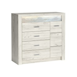 Komoda POLIS – nowoczesna komoda z szufladami i szafką