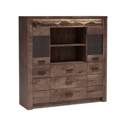 Witryna POLIS – kredens z szufladami i podświetleniem