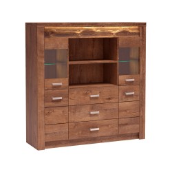 Witryna POLIS – kredens z szufladami i podświetleniem