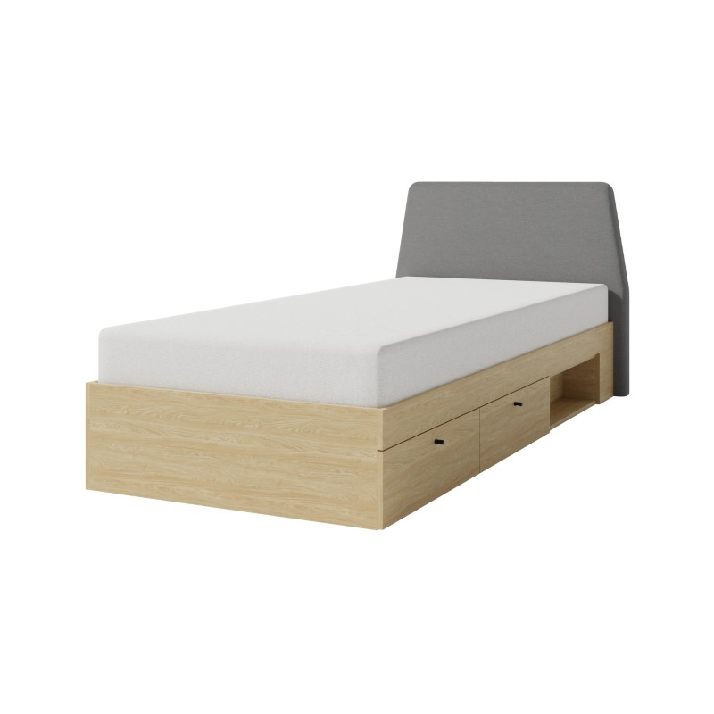 Łóżko młodzieżowe Alex – funkcjonalne i stylowe łóżko w dwóch kolorach