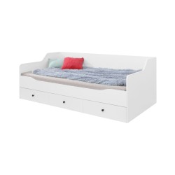 Łóżko Bergo 90x200 z szufladami | Nowoczesna sypialnia