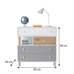 Komoda Figo 90 cm – nowoczesny design i praktyczne przechowywanie