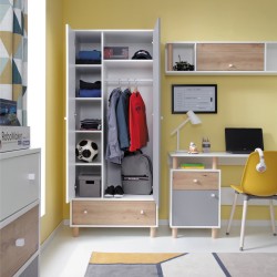 Szafa dwudrzwiowa Figo 80 cm  – nowoczesna i funkcjonalna