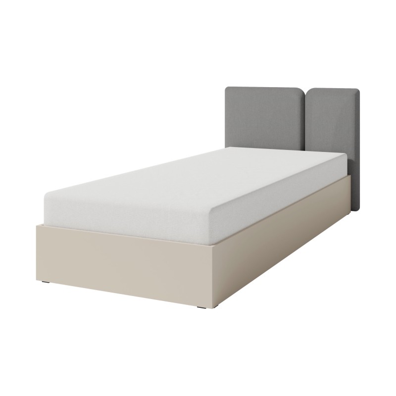 Łóżko młodzieżowe LICO - metalowy stelaż i pojemnik na pościel