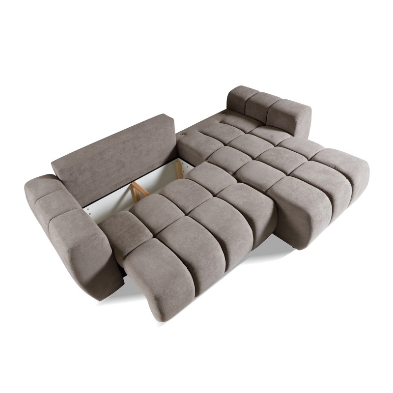 Narożnik FERIO – sofa z funkcją spania i uniwersalną otomaną