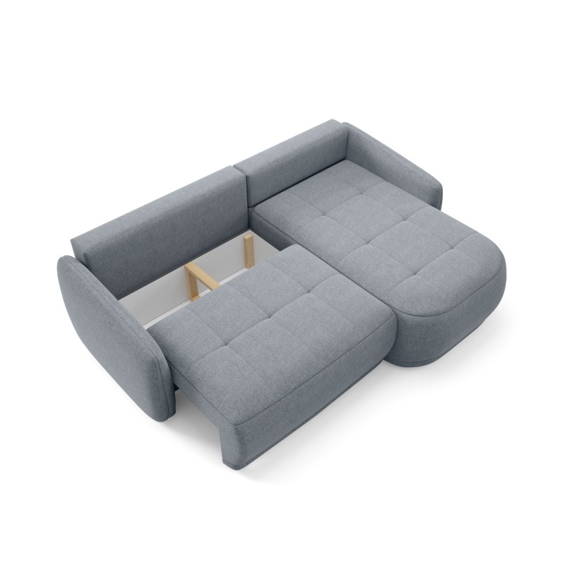 Narożnik KAVI – sofa z funkcją spania i uniwersalną otomaną