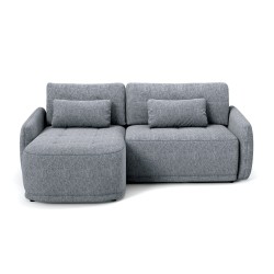 Narożnik KAVI – sofa z funkcją spania i uniwersalną otomaną