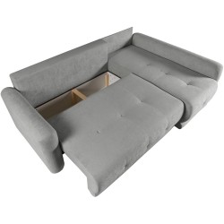 Narożnik VERO z funkcją spania i pojemnikiem – nowoczesny design i komfort