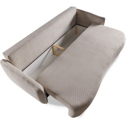 Sofa PURO 3-osobowa z funkcją spania i pojemnikiem – elegancja i komfort