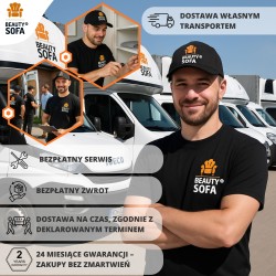 Sofa FAVI 3-osobowa z funkcją spania i pojemnikiem – nowoczesny komfort