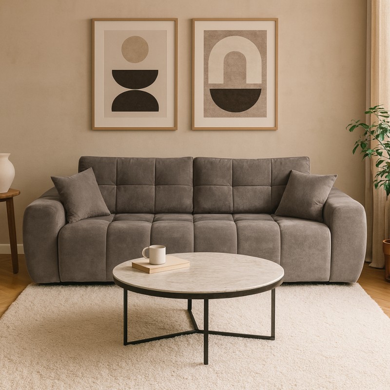 Sofa FAVI 3-osobowa z funkcją spania i pojemnikiem – nowoczesny komfort