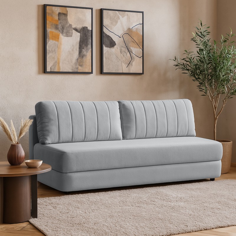 Sofa ORIN 3-osobowa z funkcją spania – nowoczesny plusz