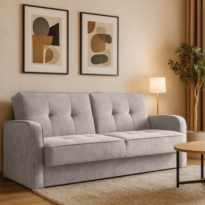 Sofa PAVO 3-osobowa z funkcją spania i pojemnikiem