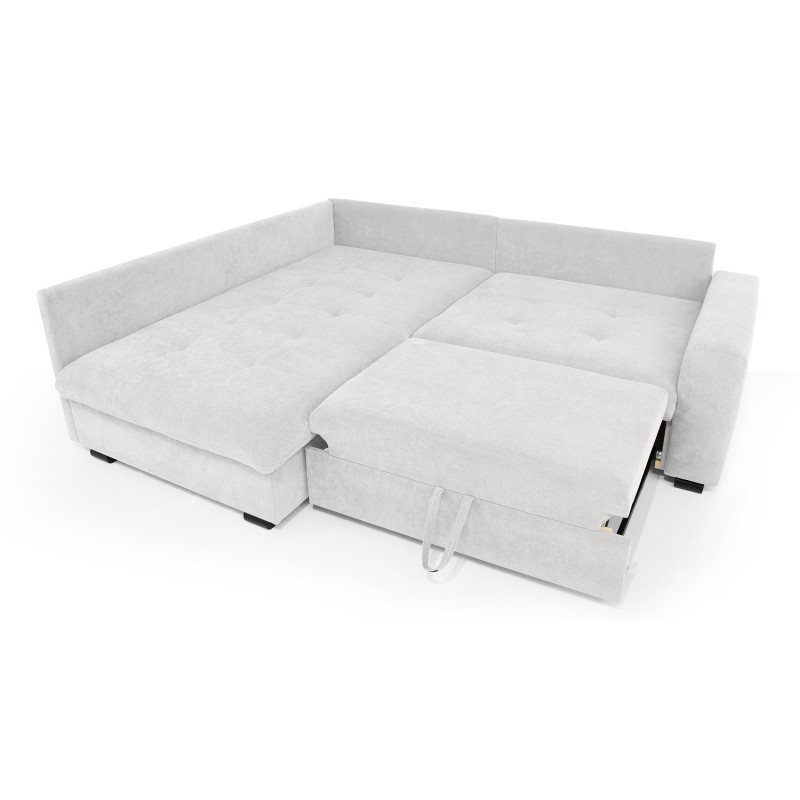 Narożnik RAMO z funkcją spania i topperem gratis – duża powierzchnia 160×200 cm