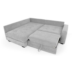 Narożnik RAMO z funkcją spania i topperem gratis – duża powierzchnia 160×200 cm