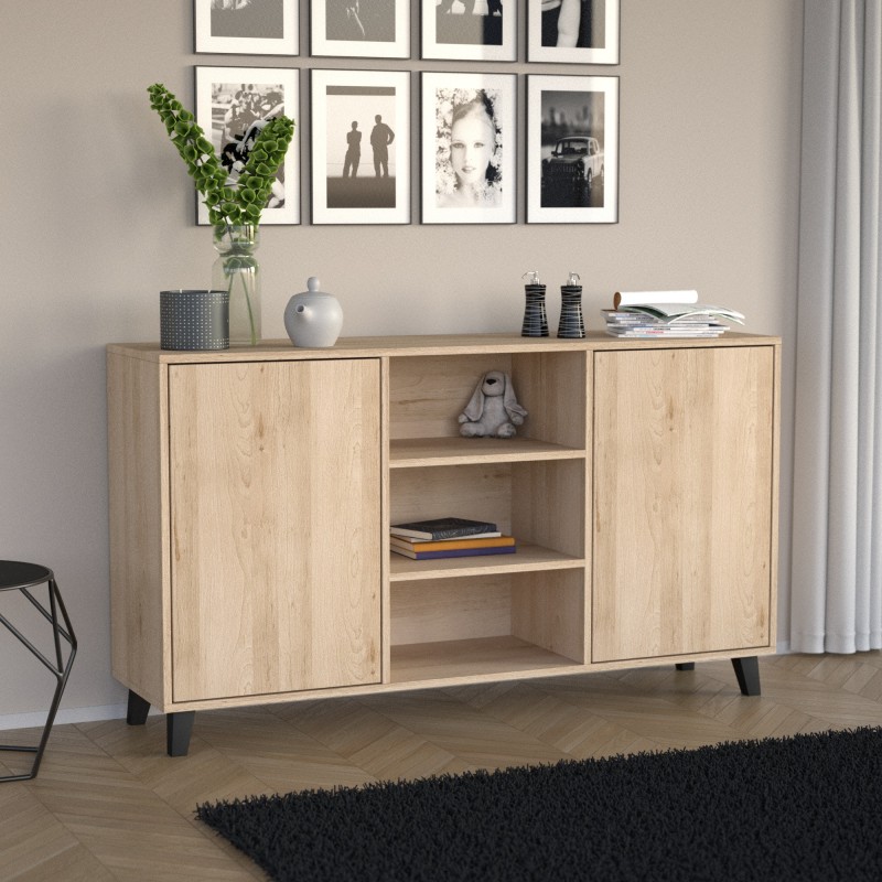 Komoda dwudrzwiowa HOME z półkami  – nowoczesna i funkcjonalna